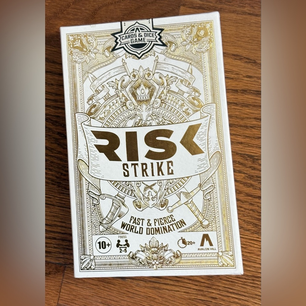 Hasbro Risk Strike Board Game - Gold and White